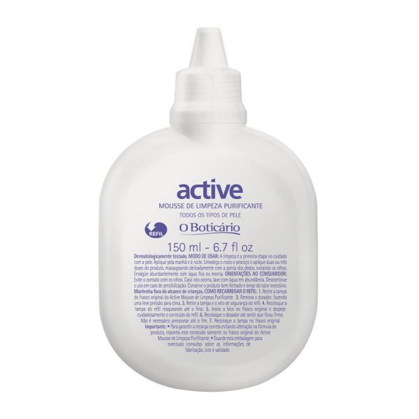 Refil Active Mousse de Limpeza Purificante